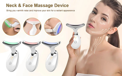Face Neck Massager for Women, Skin Care Beauty Machine, Effectively Anti-Aging, Tighten Skin, Eliminate Wrinkles