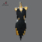 Dance Dress, 2025 Latin Sexy Professional Women Ballroom Party Prom Short Skirt Girls Samba Line Sport Stage Wear Fringed Clothes