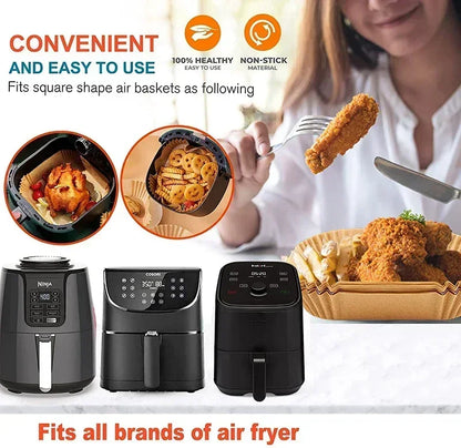 Air Fryer Liner Fryer Air Accessories Aerogrill Parchment Disposable Liner Non-Stick Parchment Baking Oven Paper Accessories
