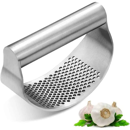 Upgraded Stainless Steel Garlic Press Squeezer