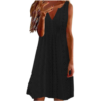 Large Hem V-Neck Suspender Dress Women Fashion Off Shoulder Sleeveless White Dresses 2024 Casual Female Party Vestidos