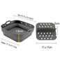 Air Fryer Silicone Tray Fried Chicken Baking Tool Oven Baking Tray with Divider Plate Reusable Liner  Airfryer Silicone Basket