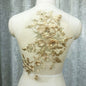 Lace, 3D Embroidered Sewing On Patches For Clothing Flower Lace Patch Wedding Party Gown Bridal Dress Fabric Appliques DIY Repair